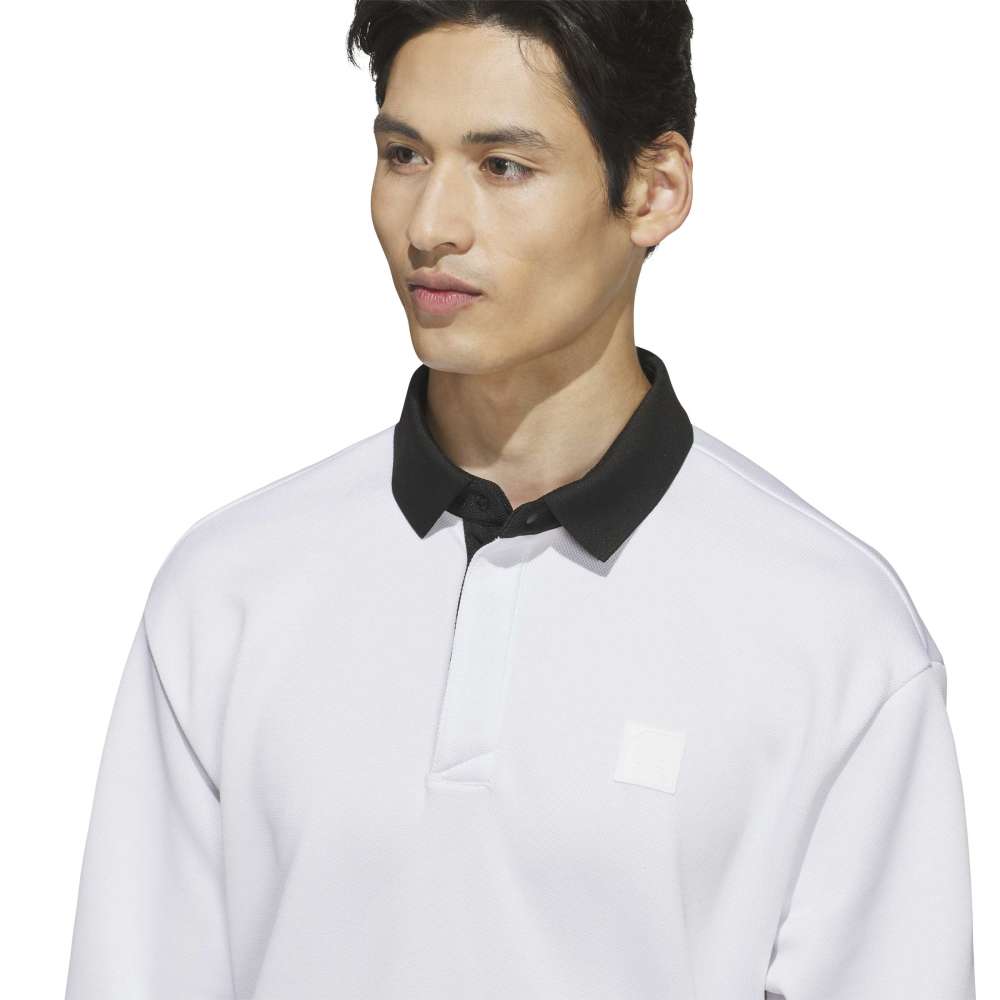 Adidas Long Sleeve Knit Sweat Polo