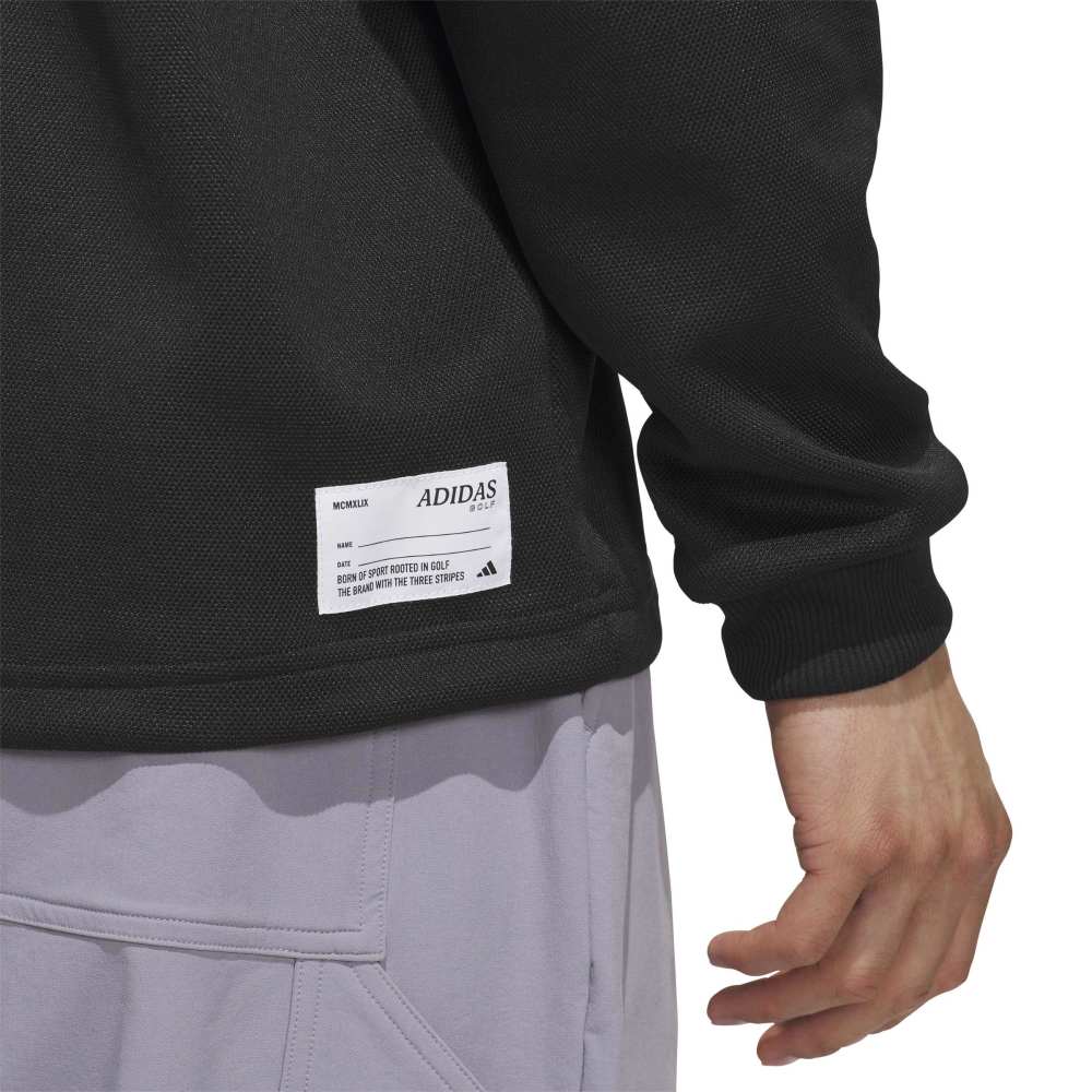 Adidas Long Sleeve Knit Sweat Polo