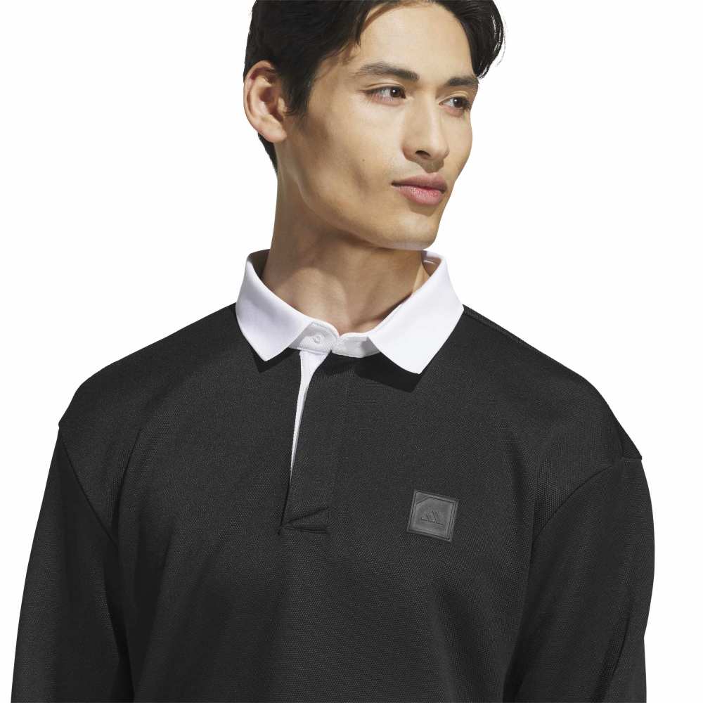 Adidas Long Sleeve Knit Sweat Polo