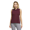 Adidas Solid Ottoman Sleeveless Polo