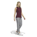 Adidas Solid Ottoman Sleeveless Polo