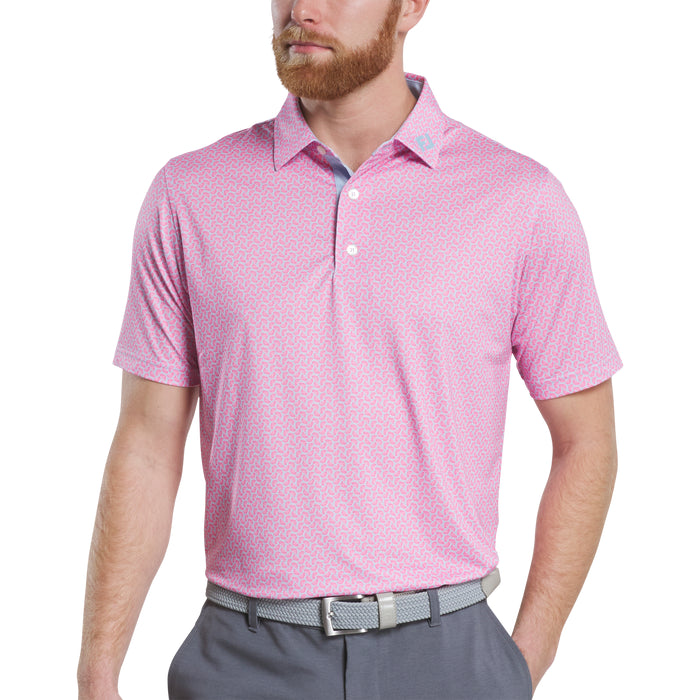 FOOTJOY MENS CITRUS PRINT LISLE POLO