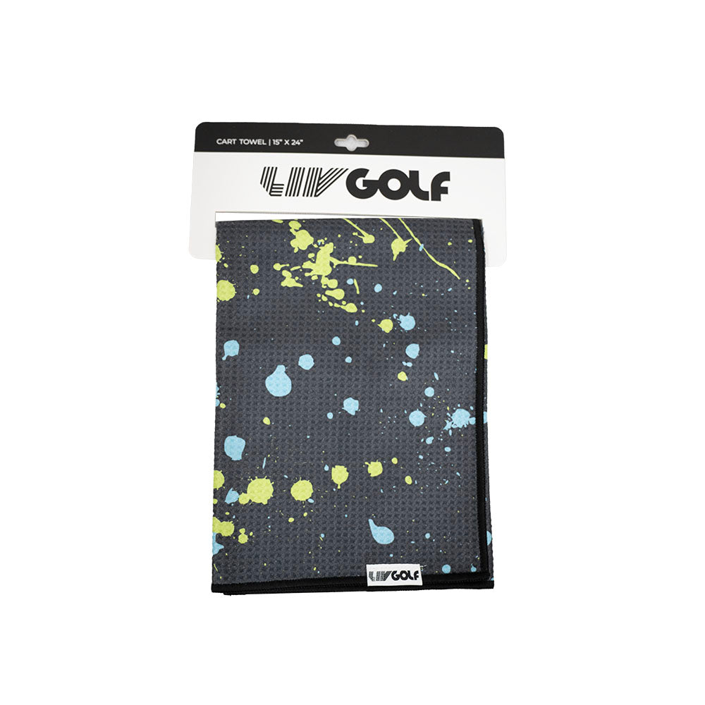 LIV Golf Towel Neon Splatter - Black