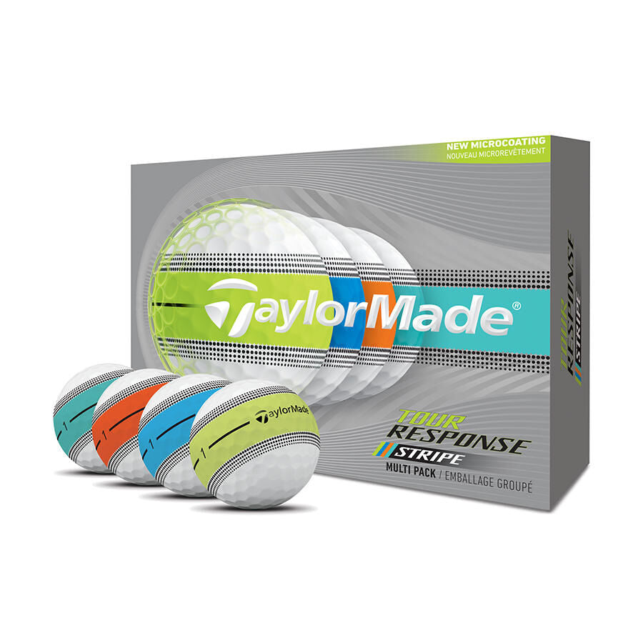 TaylorMade 2026 Tour Response Stripe Golf Balls 12pk - Multi