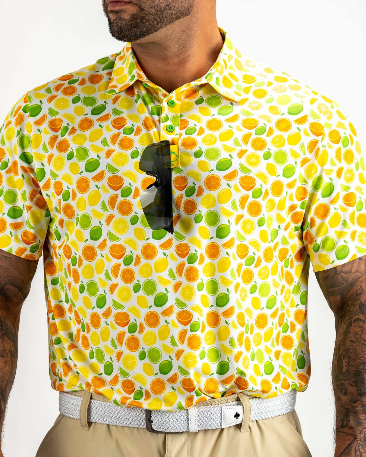 Pins & Aces Freshly Squeezed Polo