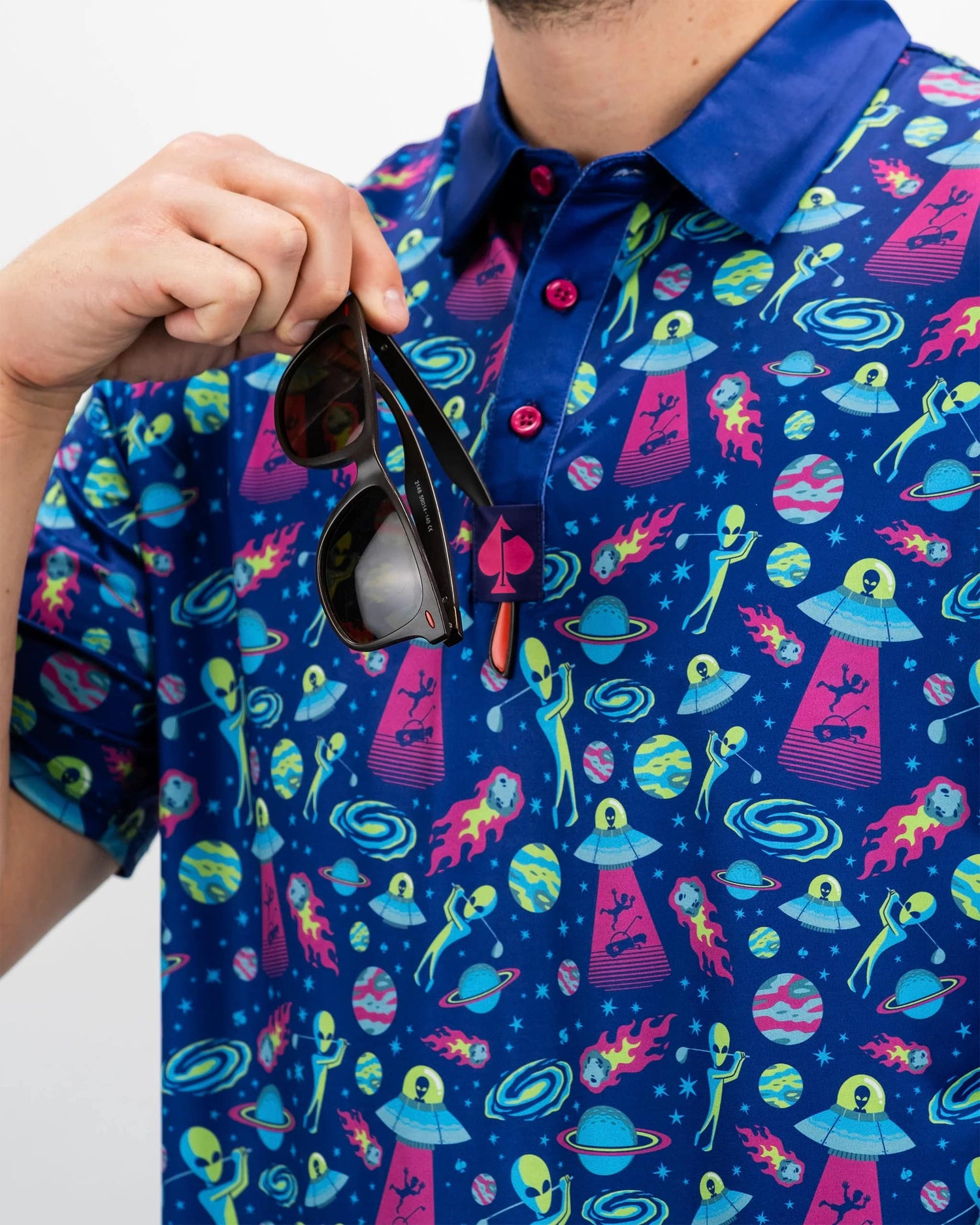 Pins & Aces Alien Invasion Polo