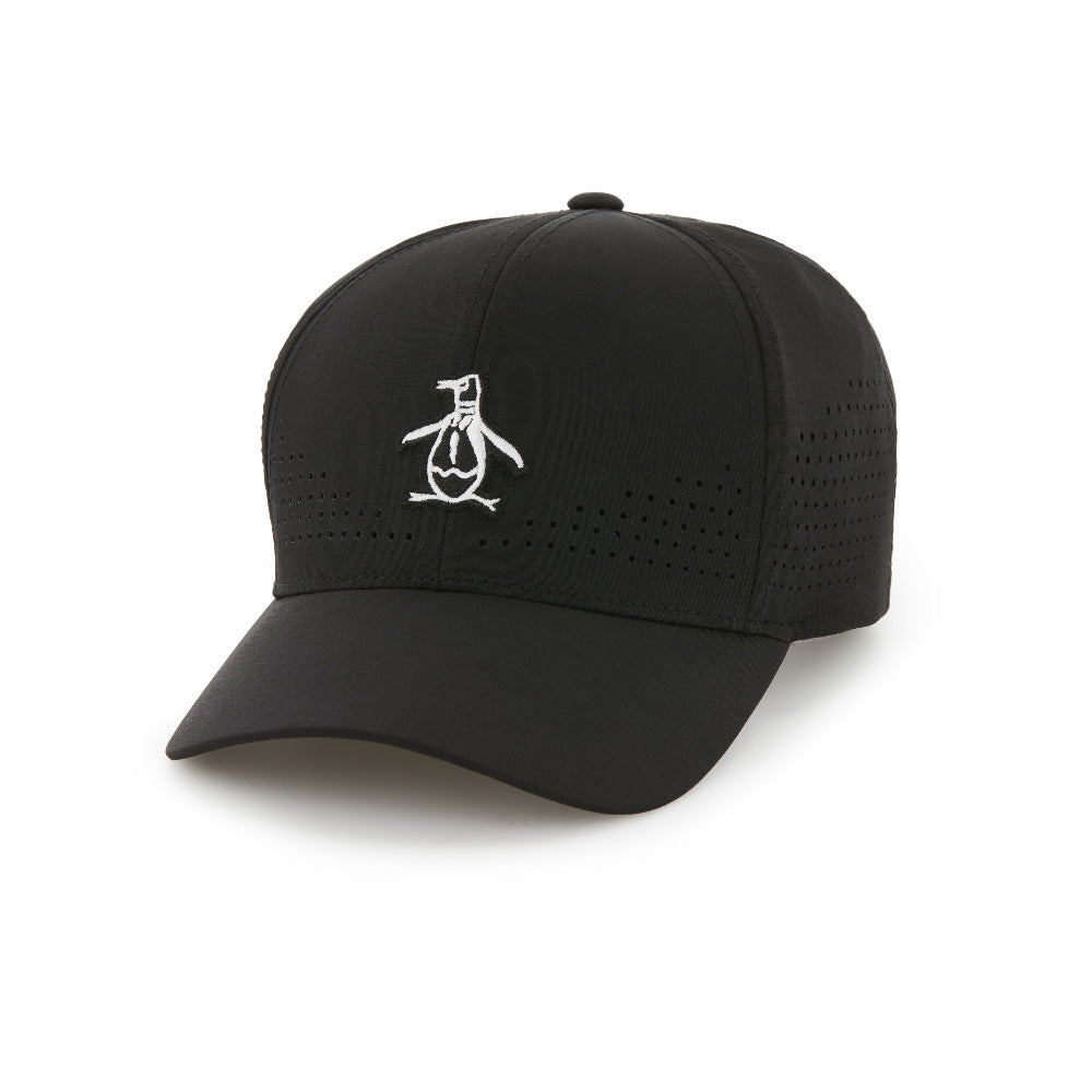 Original Penguin Country Cap Perforated Cap - Caviar
