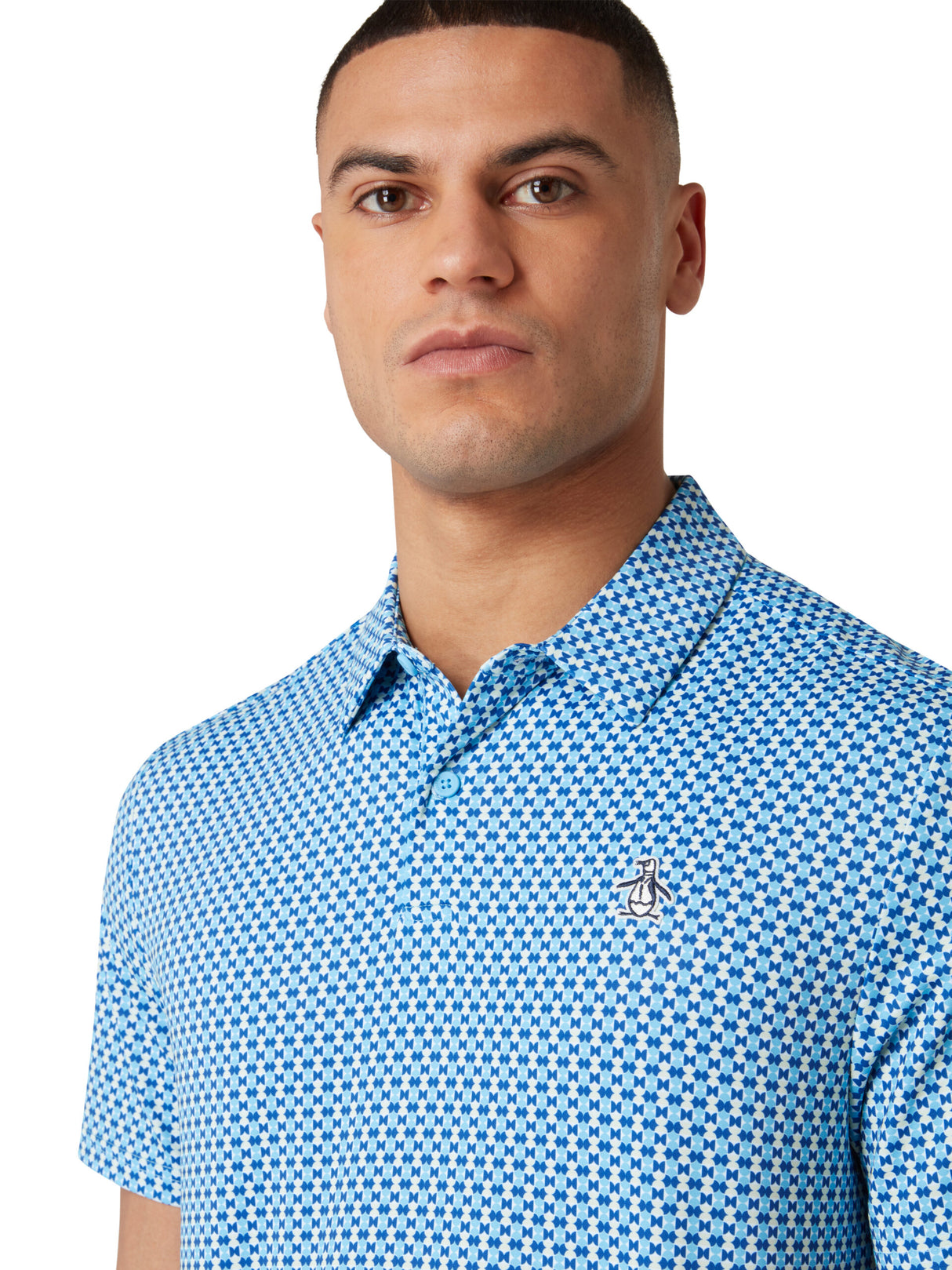 Original Penguin Pete's Bowtie Micro Print Polo