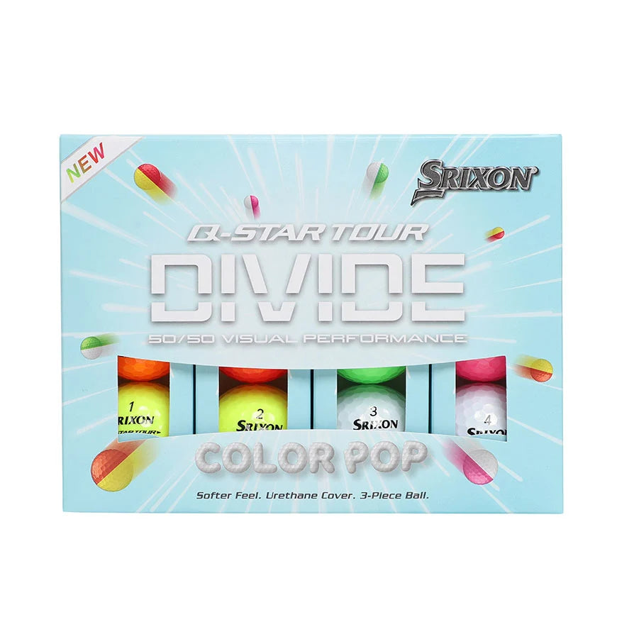 Srixon 2026 Q-Star Tour 6 Divide Golf Balls 12pk - Colour Pop