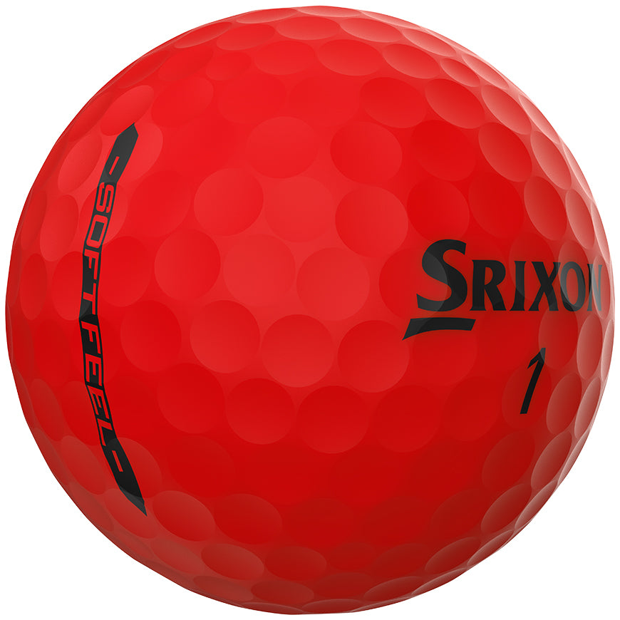 Srixon 2025 Soft Feel 14 12pk Golf Balls - Brite Red