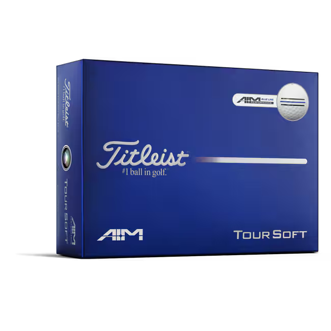 Titleist 2026 Tour Soft Blue Aim Golf Balls 12pk - White