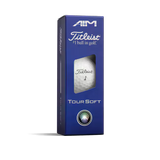 Titleist 2026 Tour Soft Blue Aim Golf Balls 12pk - White