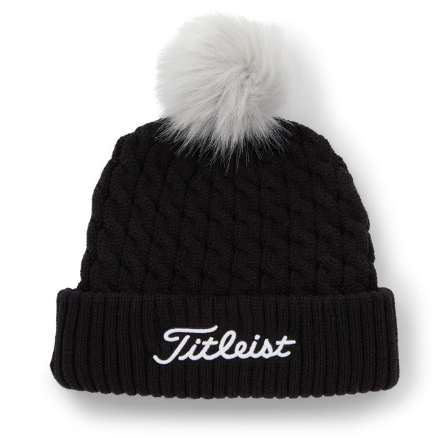 Titleist Cable Knit Pom Pom Beanie