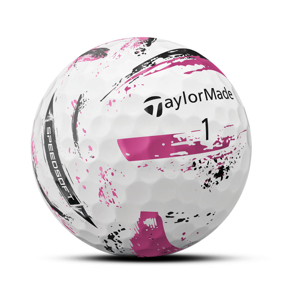 TaylorMade 2024 Speed Soft Ink Golf Balls 12pk - Pink