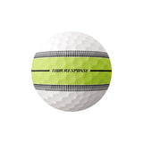 TaylorMade 2025 Tour Response Stripe 12pk Golf Balls - Neon Yellow