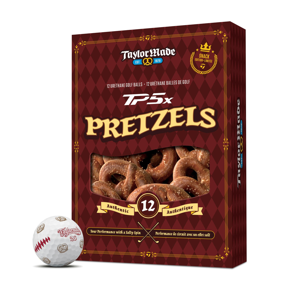 TaylorMade 2026 Limited Edition TP5x Pix Pretzel Golf Balls 12pk