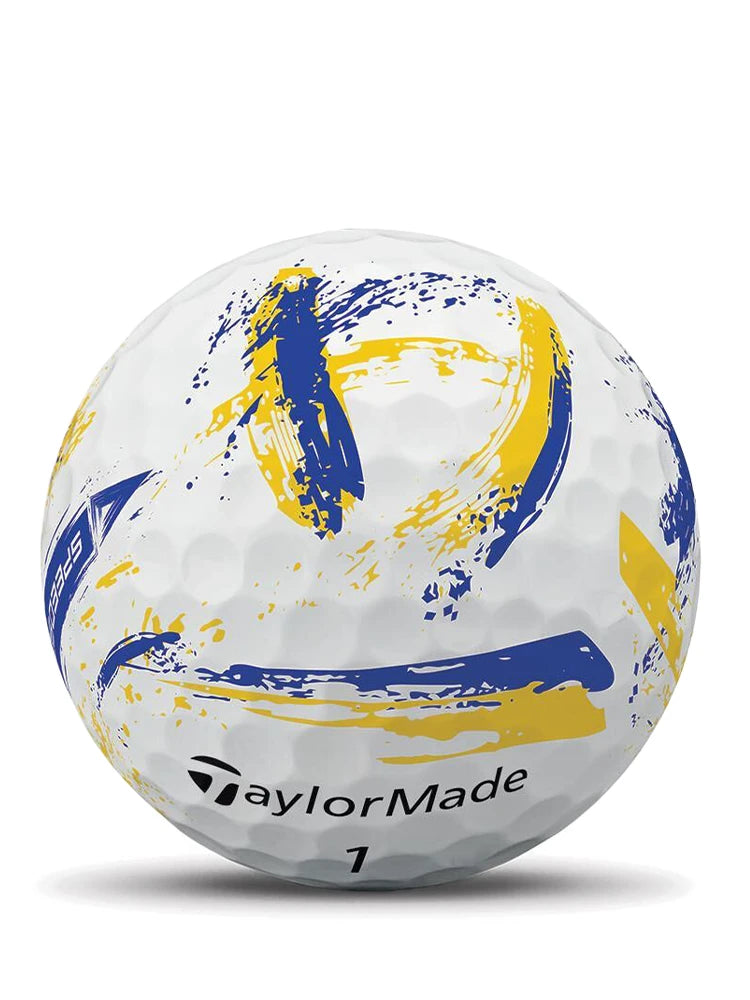 TaylorMade 2026 Speedsoft Ink Golf Balls 12pk - Yellow/Blue