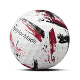 TaylorMade 2026 SpeedSoft Ink Golf Balls 12pk - Black/Red