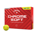 Callaway 2024 Chrome Soft 360 Triple Track Golf Balls 12pk - Yellow