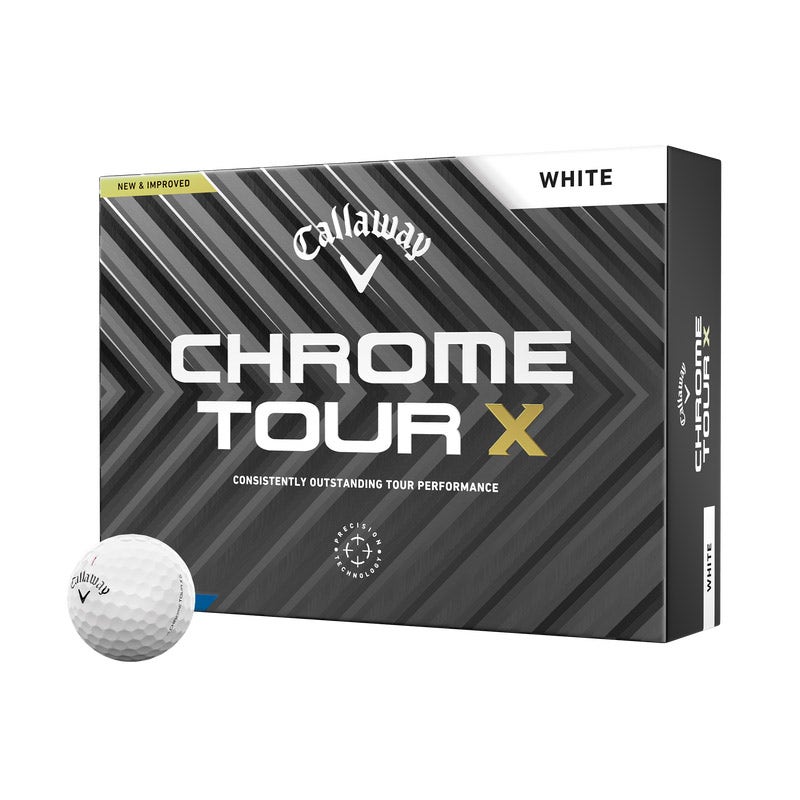 Callaway 2024 Chrome Tour X Golf Balls 12pk - White