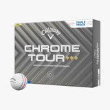 Callaway 2025 Chrome Tour Triple Diamond Triple Track 12pk Golf Balls - White