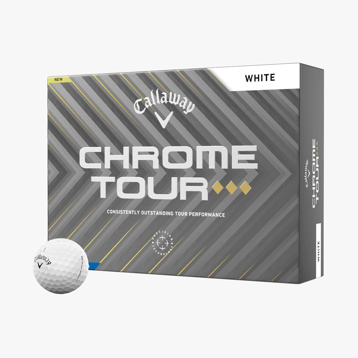 Callaway 2025 Chrome Tour Triple Diamond 12pk Golf Balls - White
