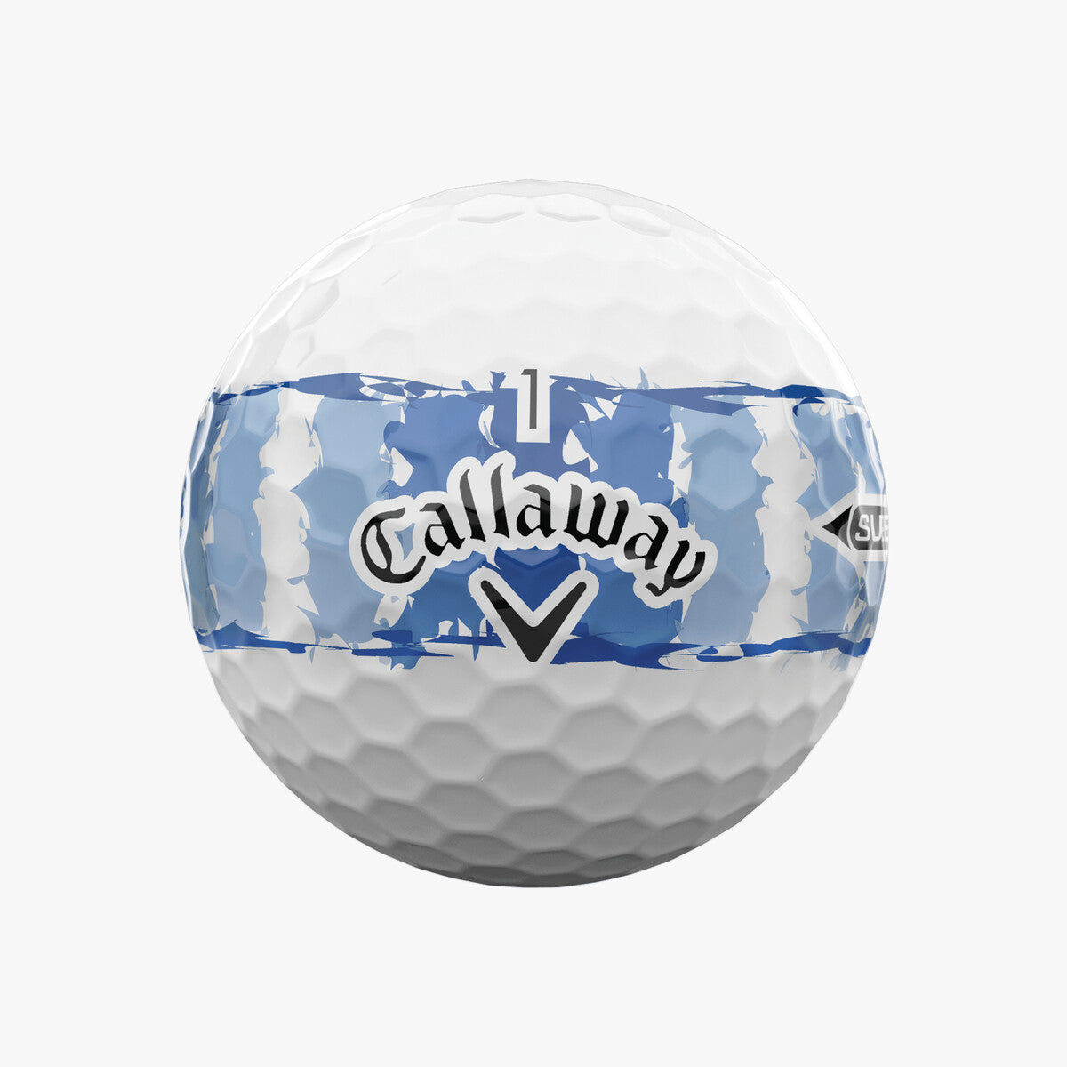 Callaway 2026 Supersoft Distressed Blue Stripe Golf Balls 12pk