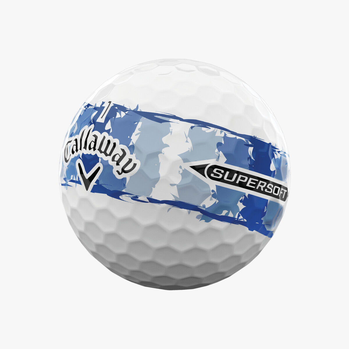 Callaway 2026 Supersoft Distressed Blue Stripe Golf Balls 12pk