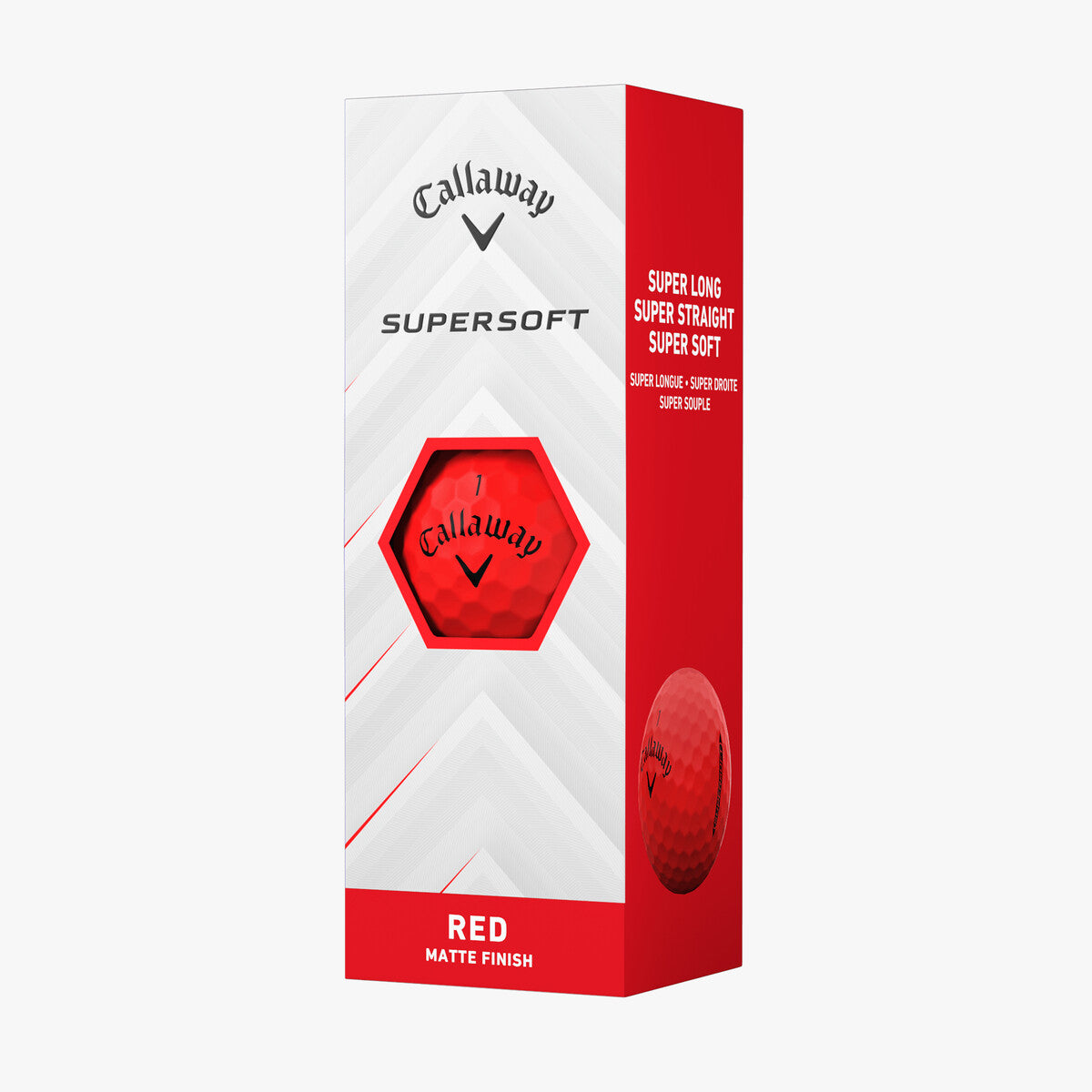 Callaway 2025 Supersoft Golf Balls 12pk - Red