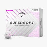 Callaway 2025 Supersoft Golf Balls 12pk - Pink Splatter