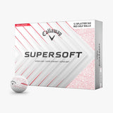 Callaway 2025 Supersoft Golf Balls 12pk - Red Splatter