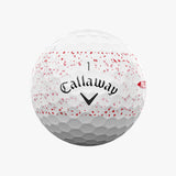 Callaway 2025 Supersoft Golf Balls 12pk - Red Splatter