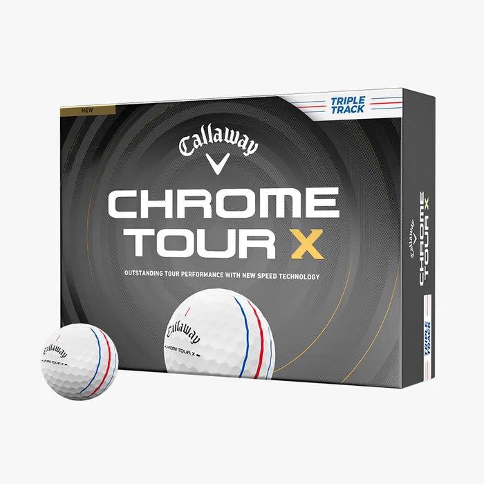 Callaway 2026 Chrome Tour X Triple Track Golf Balls 12pk - White