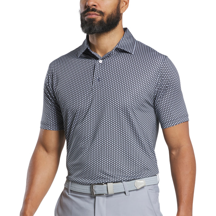FOOTJOY MENS HOUNDSTOOTH GEO LISLE POLO