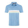 FOOTJOY MENS DOUBLE CHEST BAND STRIPE PIQUE POLO