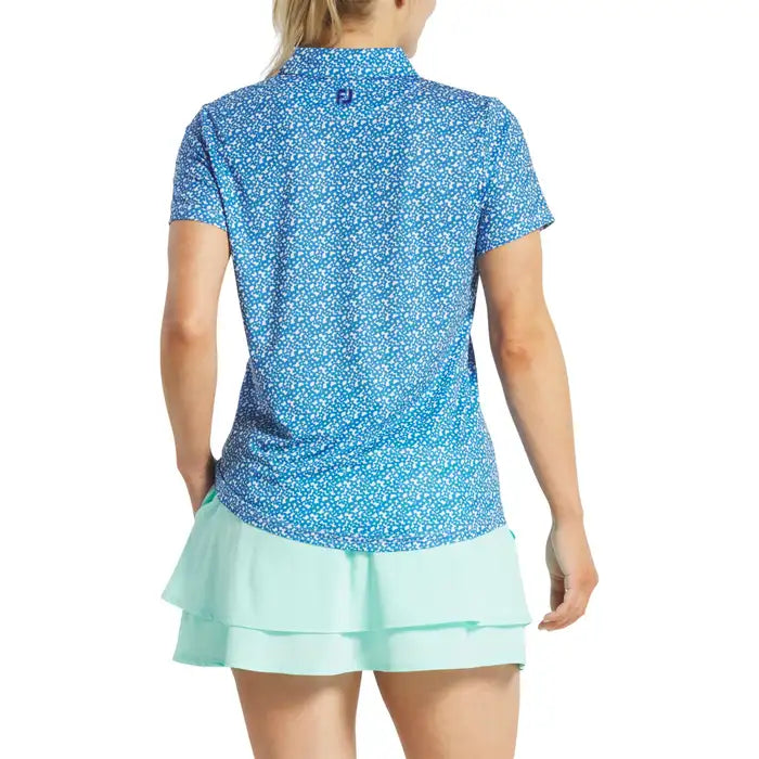 FOOTJOY WOMENS FLORAL PRINT POLO