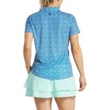 FOOTJOY WOMENS FLORAL PRINT POLO