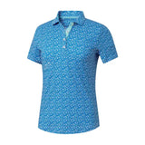 FOOTJOY WOMENS FLORAL PRINT POLO