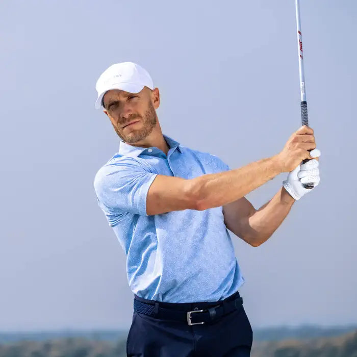 Footjoy Mens Speckle Print Pique Polo