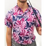 Pins & Aces Brushed Floral Polo