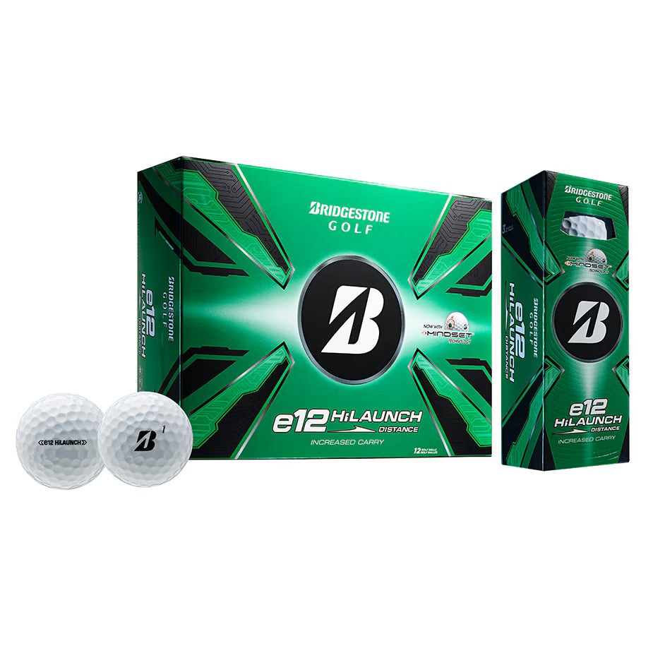 Bridgestone 2025 e12 Hi Launch Golf Balls 12pk - White