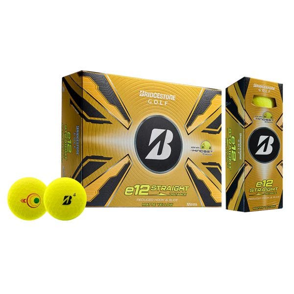 Bridgestone 2025 e12 Straight Golf Balls 12pk - Yellow