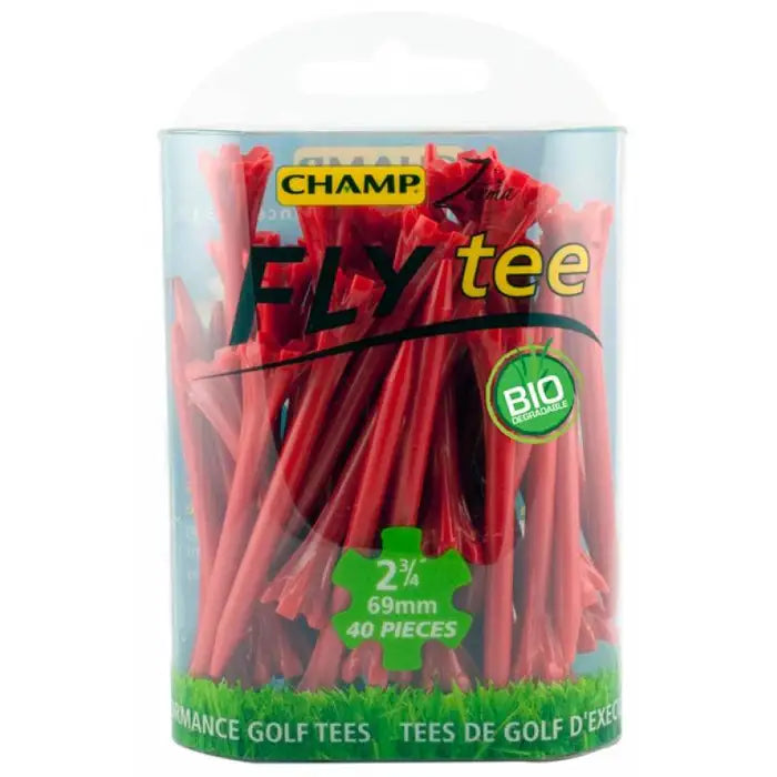 Champ Fly Tee 2 3/4" Golf Tee - Red 30pk
