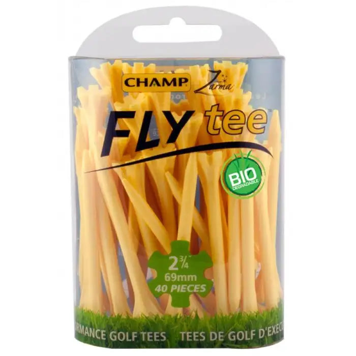 Champ Fly Tee 2 3/4" Golf Tee - Yellow 30pk