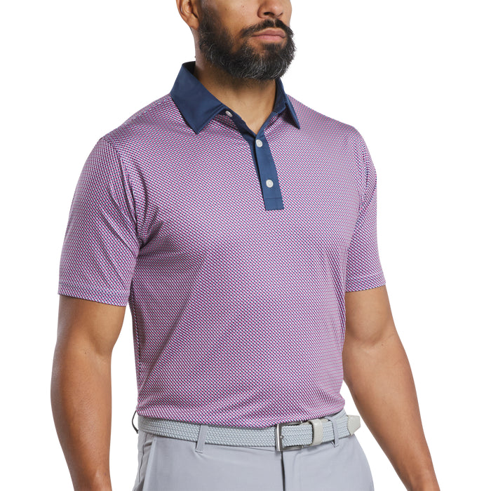 FOOTJOY MENS LATTICE PRINT POLO