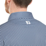 FOOTJOY MENS HOUNDSTOOTH GEO LISLE POLO