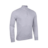 Glenmuir Devon 1/4 Zip Cotton Sweater - Charcoal