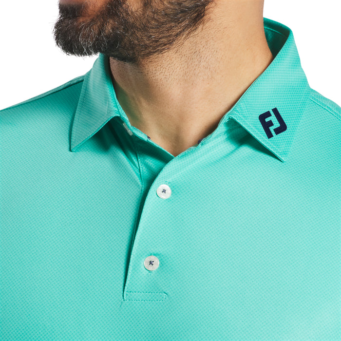 FOOTJOY MENS TONAL DOT PRINT LISLE POLO