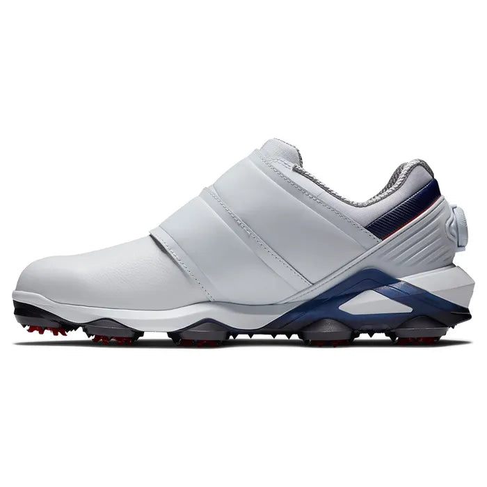 FootJoy 2024 Tour Alpha BOA Golf Shoes - White/Navy/Red