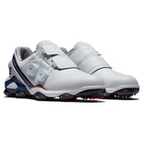 FootJoy 2024 Tour Alpha BOA Golf Shoes - White/Navy/Red